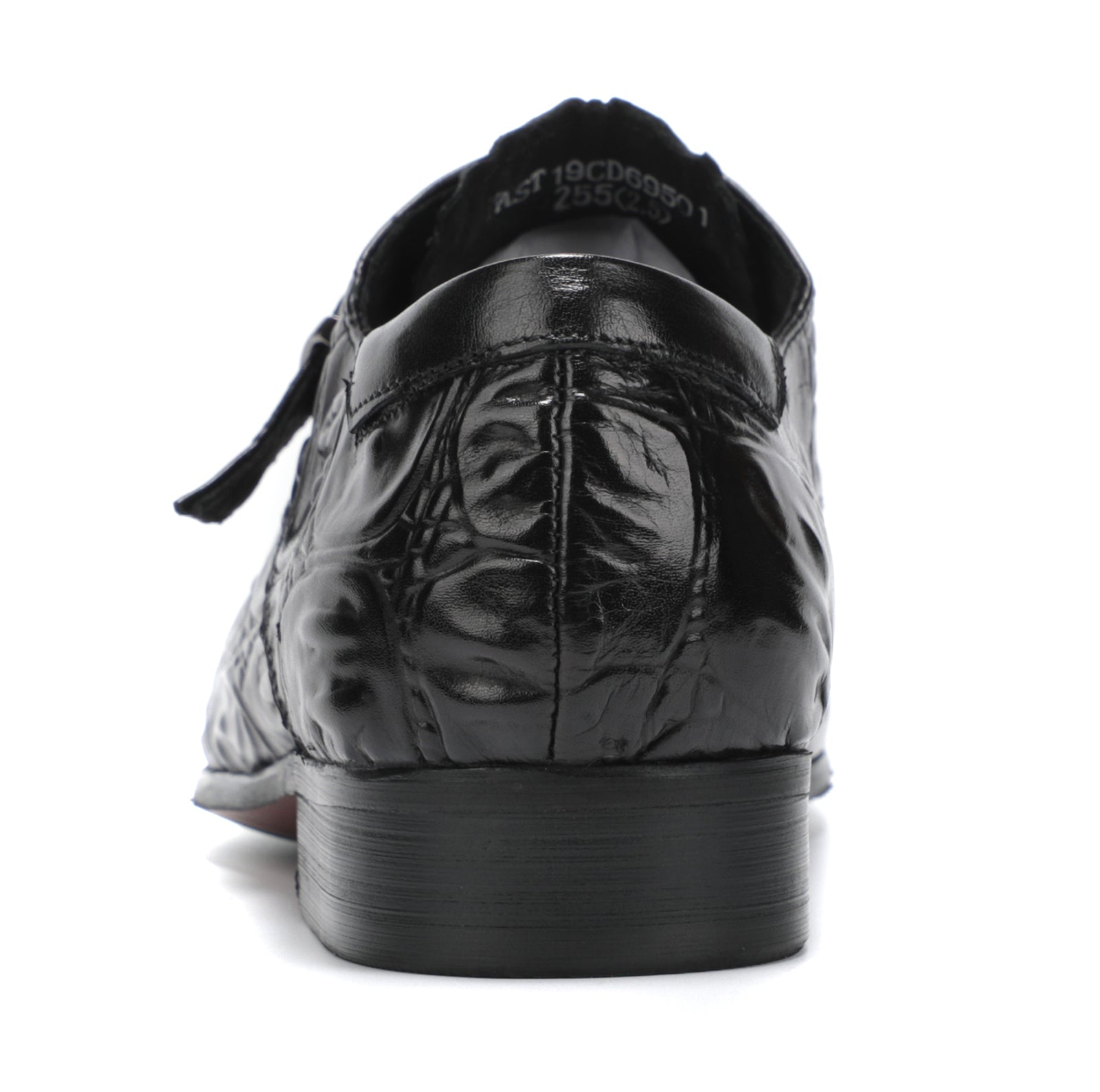Men's Alligator Buckle Slip On Leather Loafers