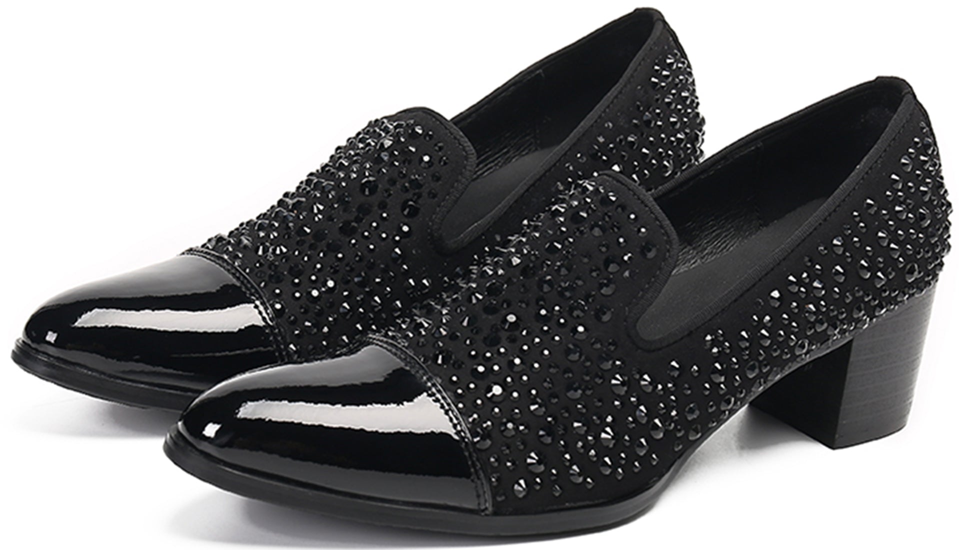 Men's Shiny Leather Opera Pumps