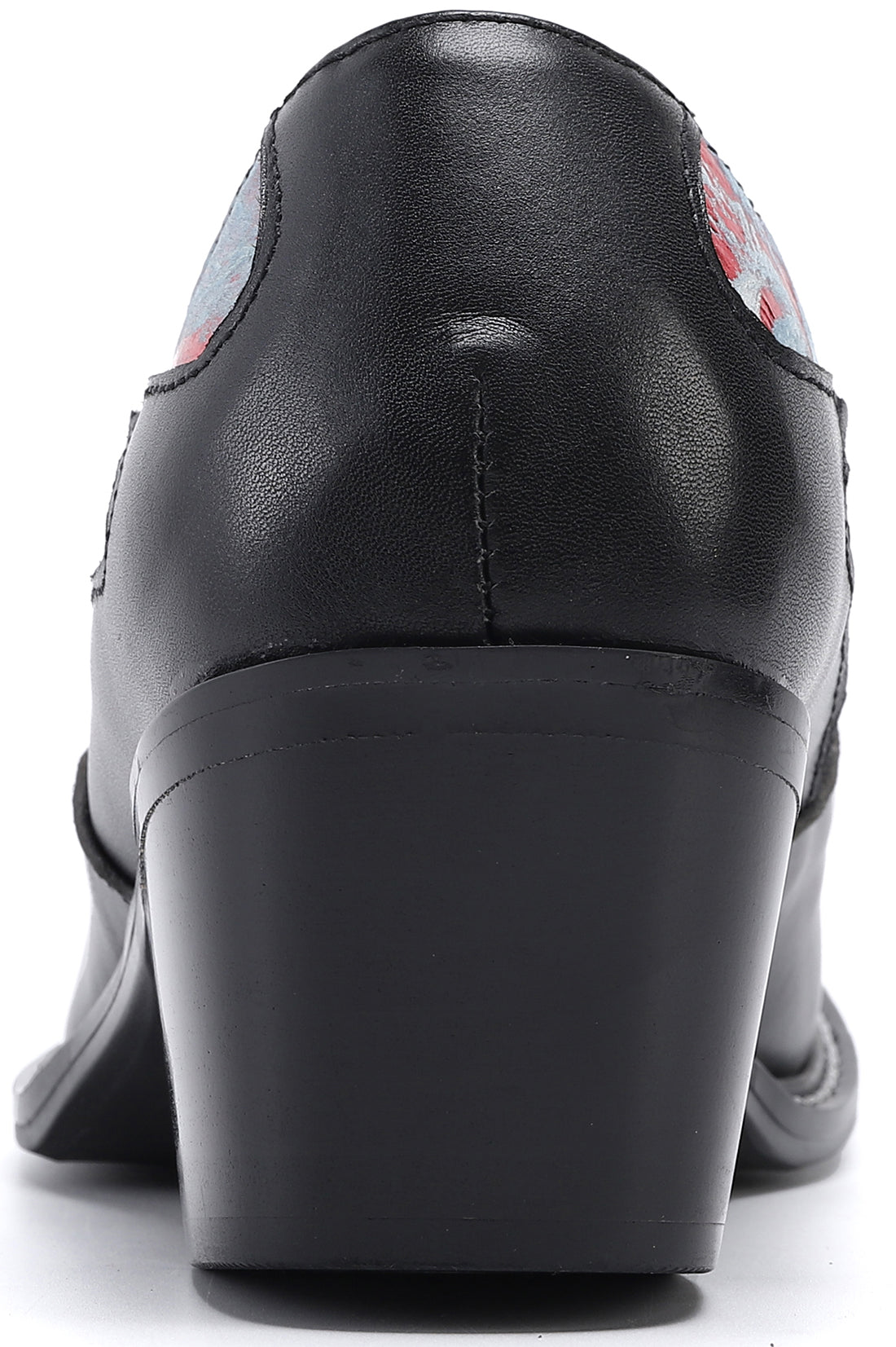 Mocasines estilo western con punta metálica cuadrada para hombre 