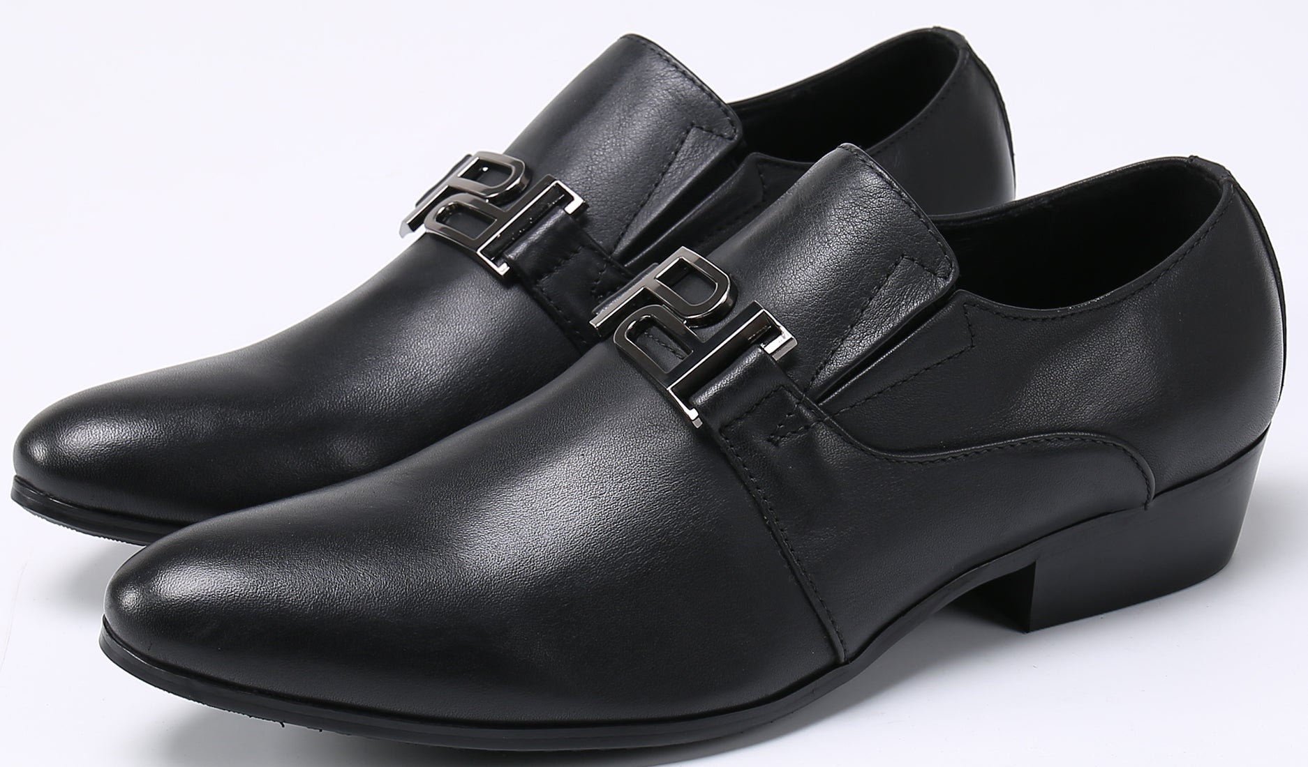Zapatos de tacón Opera PD-Horsebit de cuero para hombre