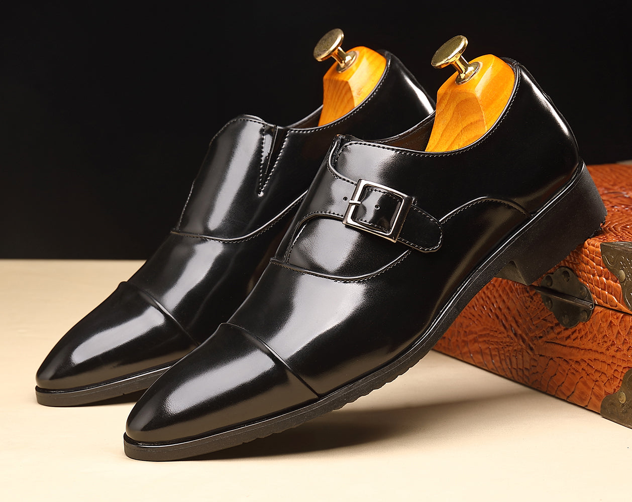 Mocasines Cap Monk con correa para hombre