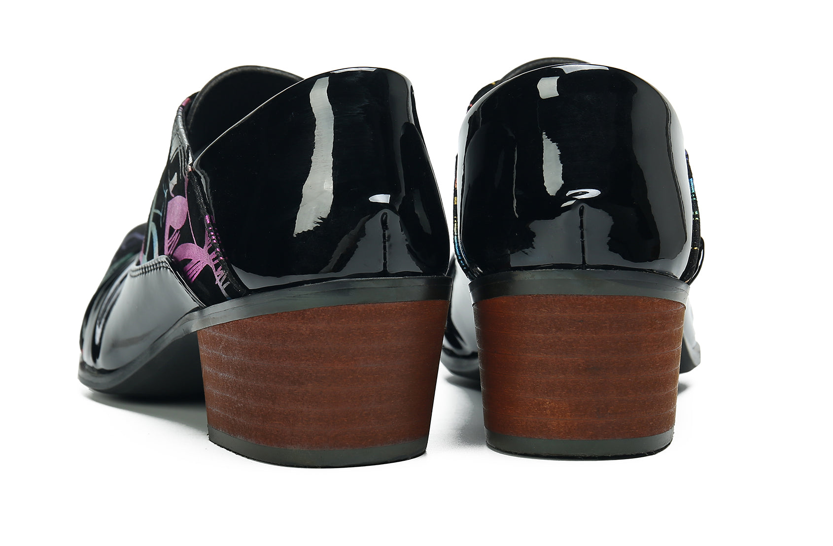 Men's Cuban Heel Leather Western Opera Pumps