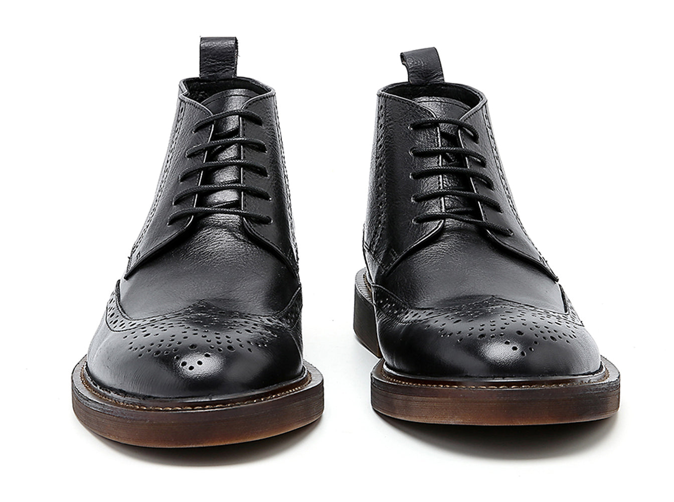 Men's Brogue Oxford Leather Casual Boots