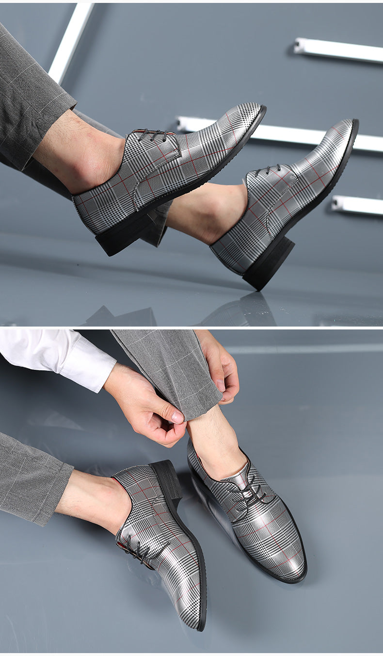 Men's Houndstooth Derby Shoes