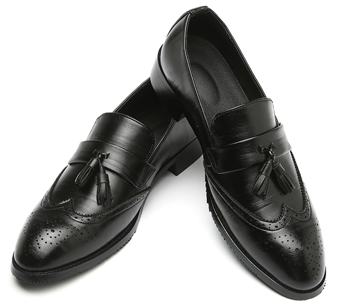 Men's Wingtip Smoking Loafers
