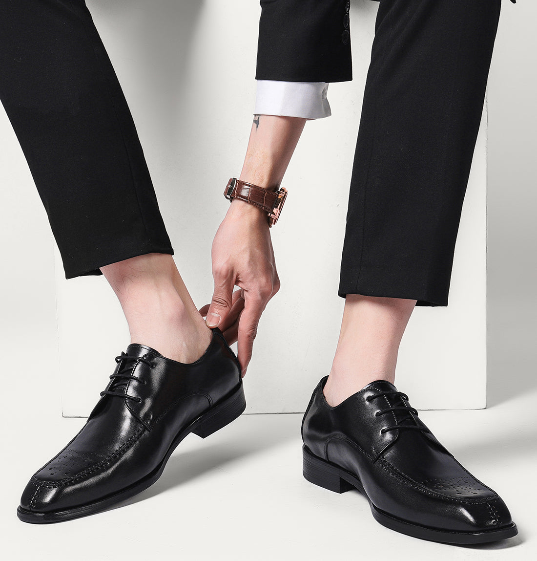 Men's Formal Leather Brogue Derby