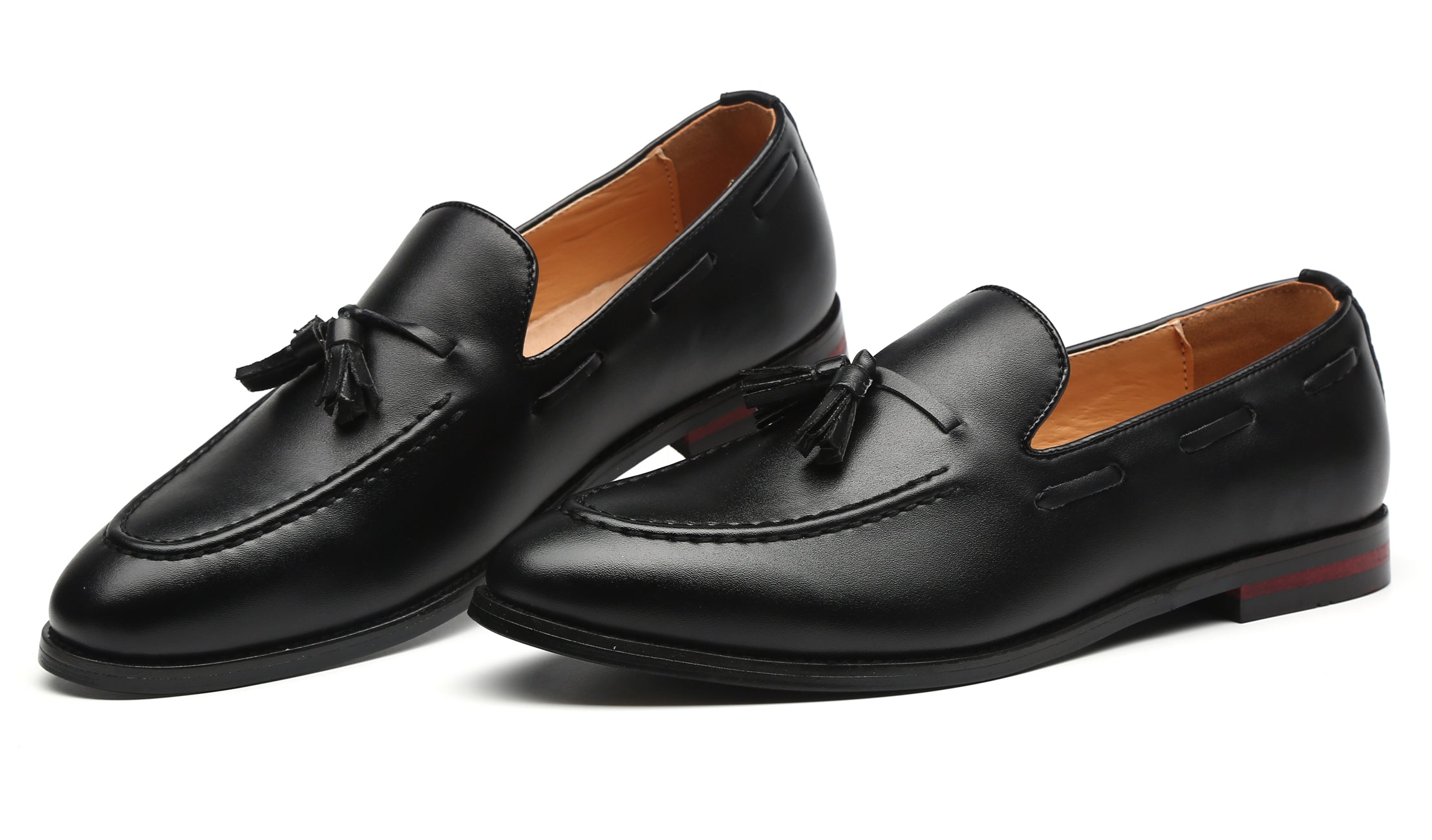 Men's Tassel Loafers Driving Flats Black Brown