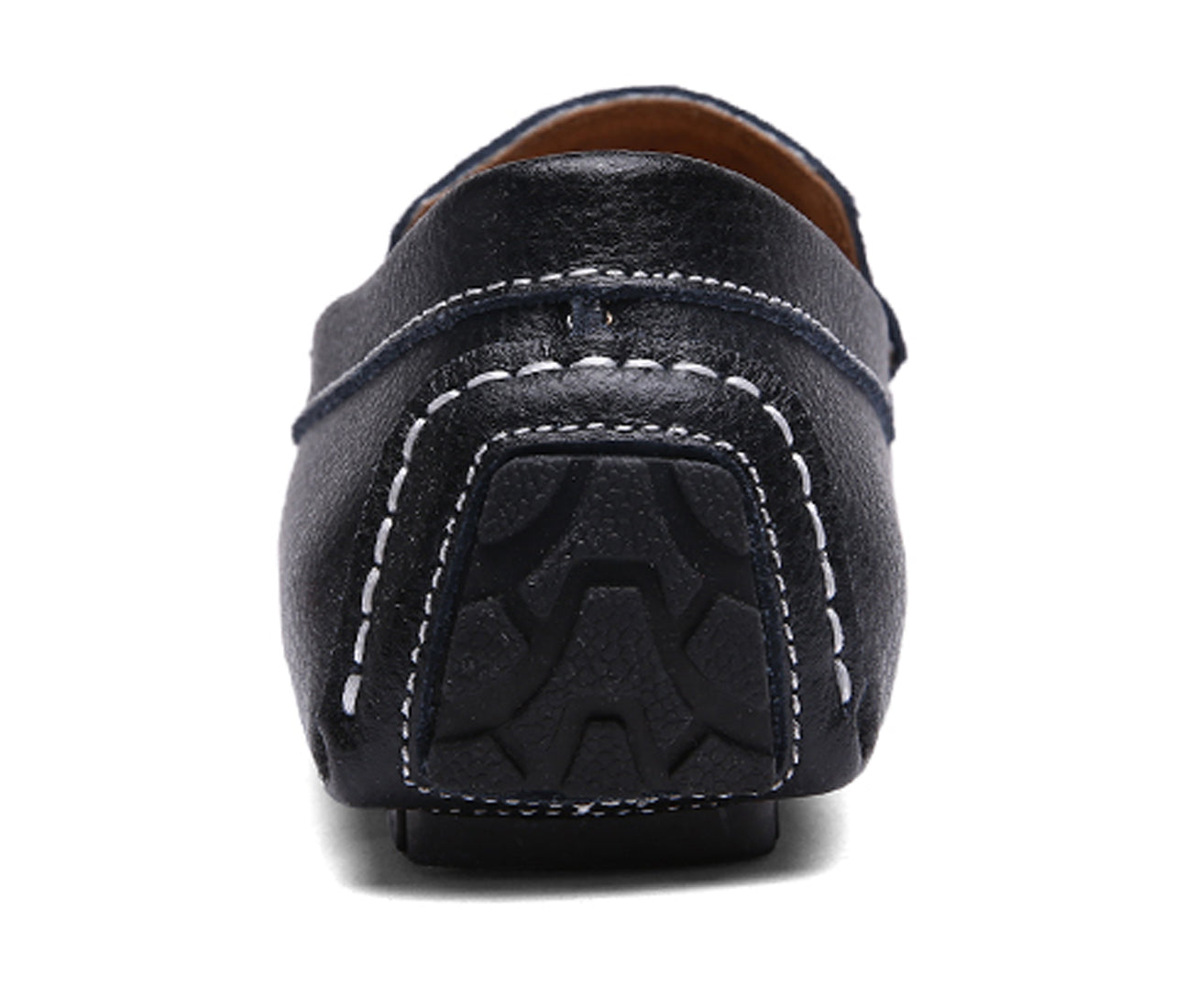 Mocasines de conducción lisos cosidos para hombre