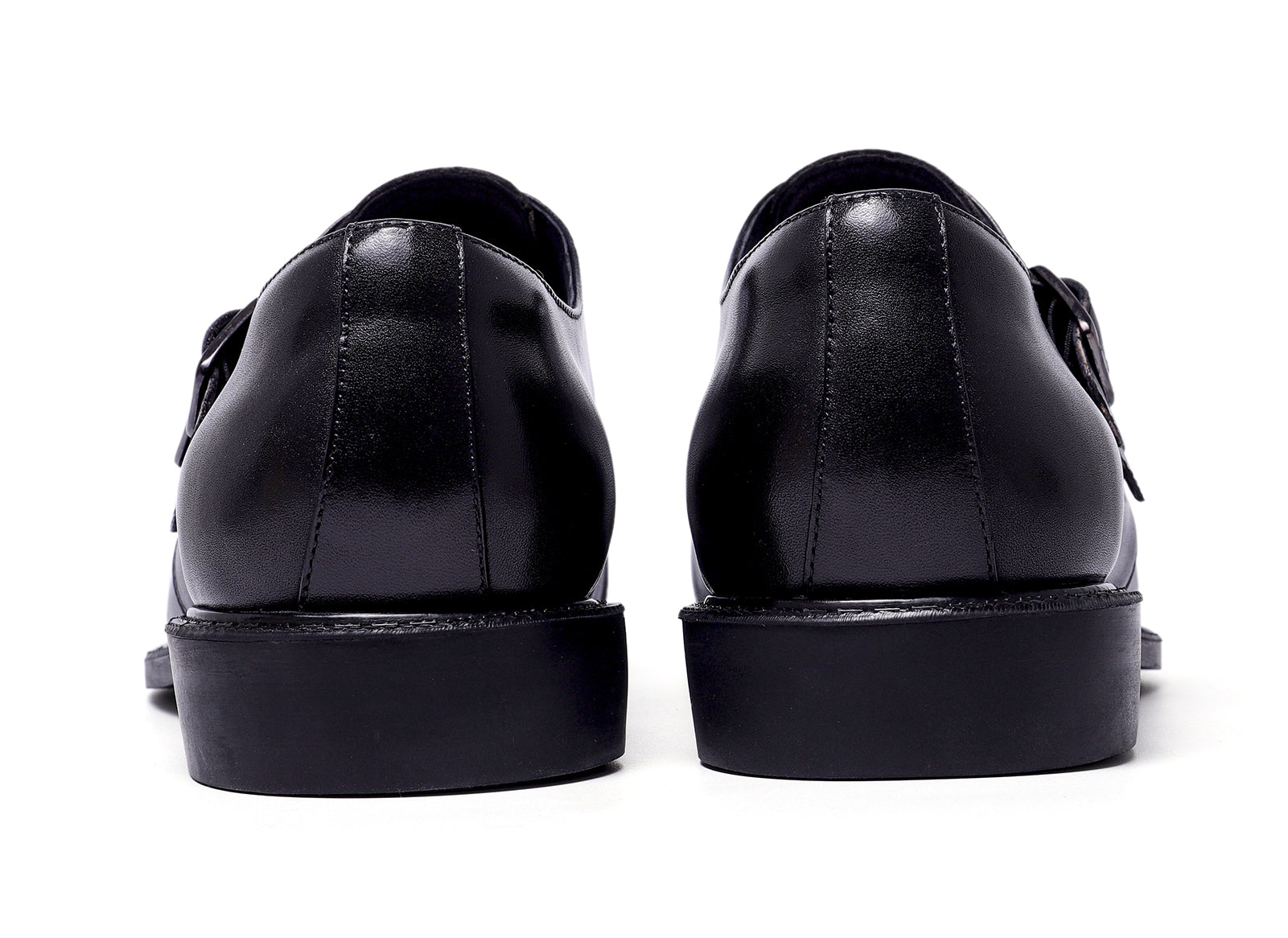 Men's Double Monk Strap Leather Loafers