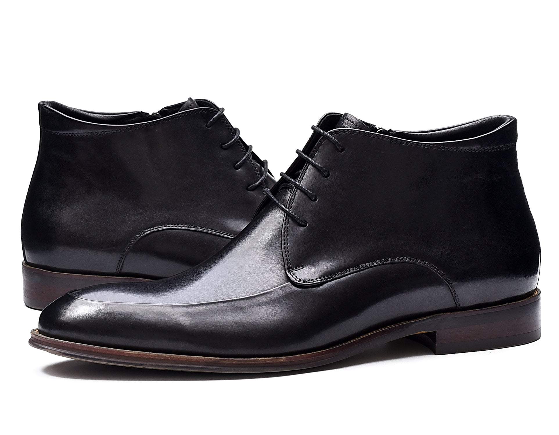 Botas de vestir informales de cuero para hombre