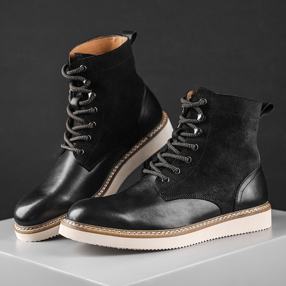 Men's Casual Dress Boots Foam Sole