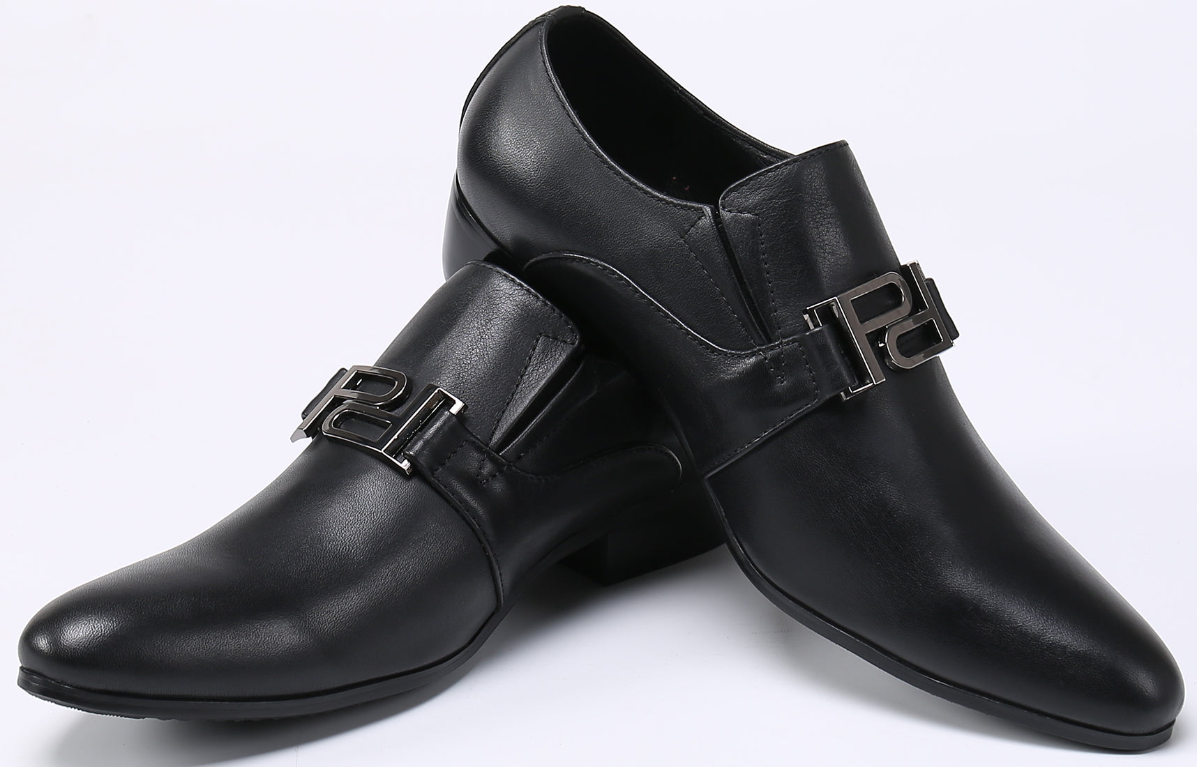 Zapatos de tacón Opera PD-Horsebit de cuero para hombre