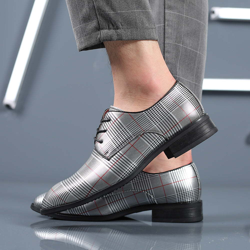 Men's Houndstooth Derby Shoes