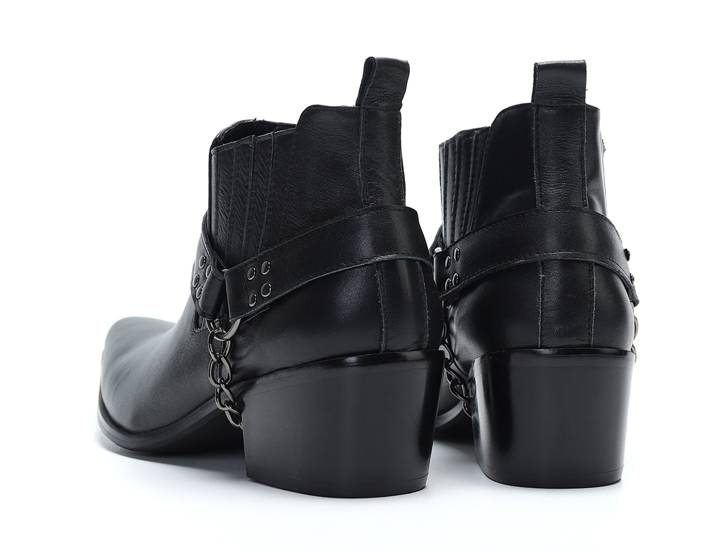 Botas occidentales con hebilla para hombre