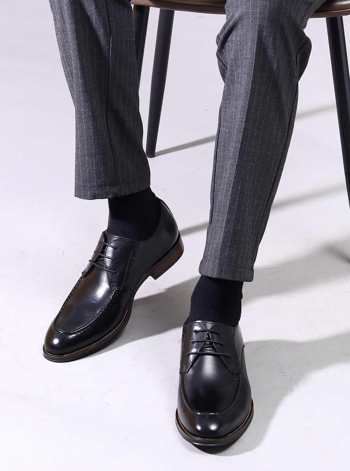 Men's Lace-up Wingtip Leather Derby