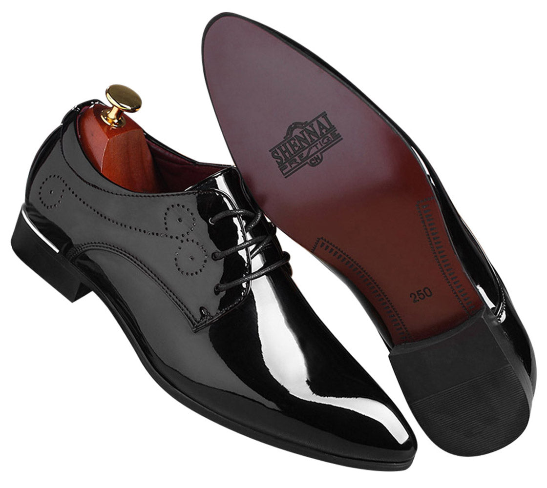 Derby clásico liso para hombre