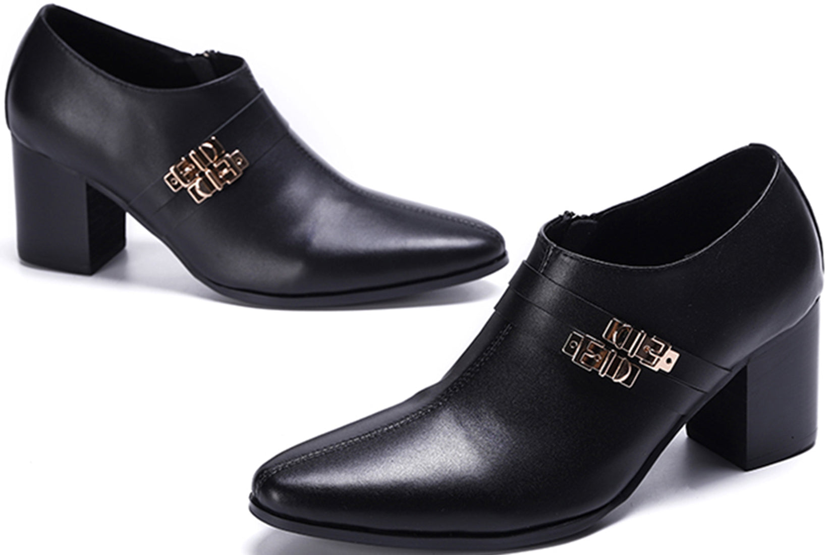 Men's Monk Strap Leather Opera Pumps