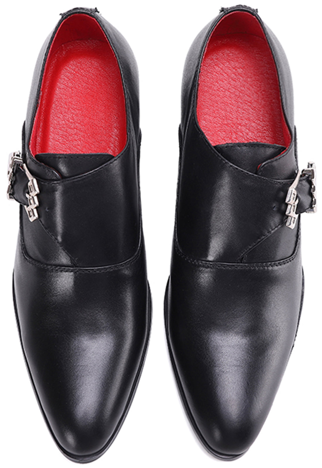 Men's Leather Buckle Slip-on Opera Pumps