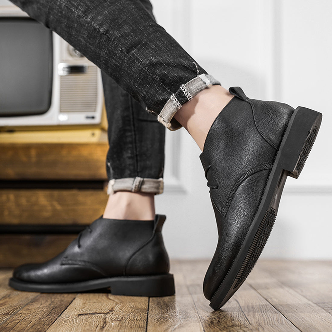 Men's Nubuck Ankle Chukka Boots