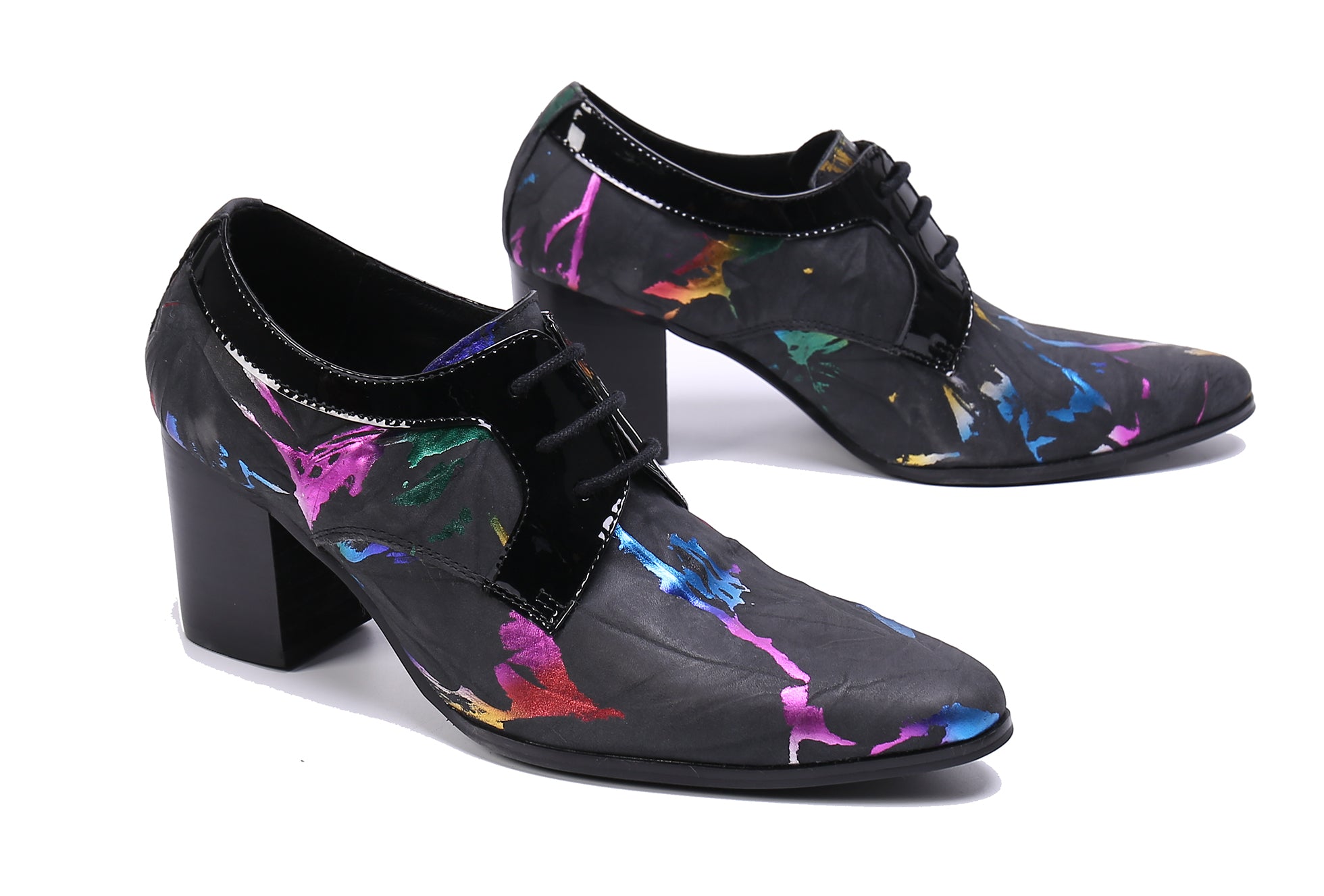 Men's Leather Lace-Up Comfort Opera Pumps