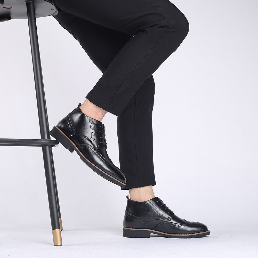 Men's Wingtip Brogue Casual Boots