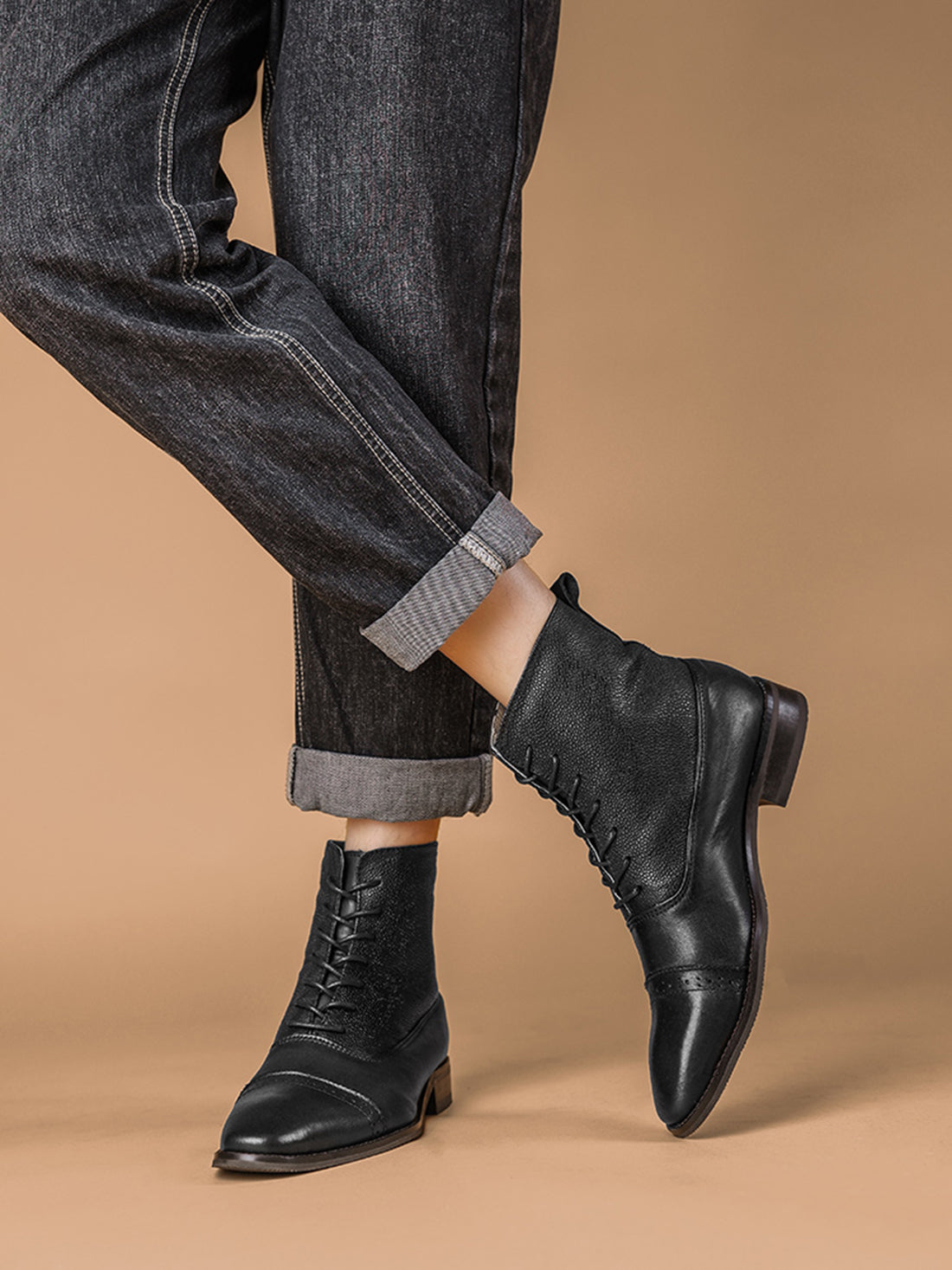 Botas de vestir Brogue para hombre por encima del tobillo