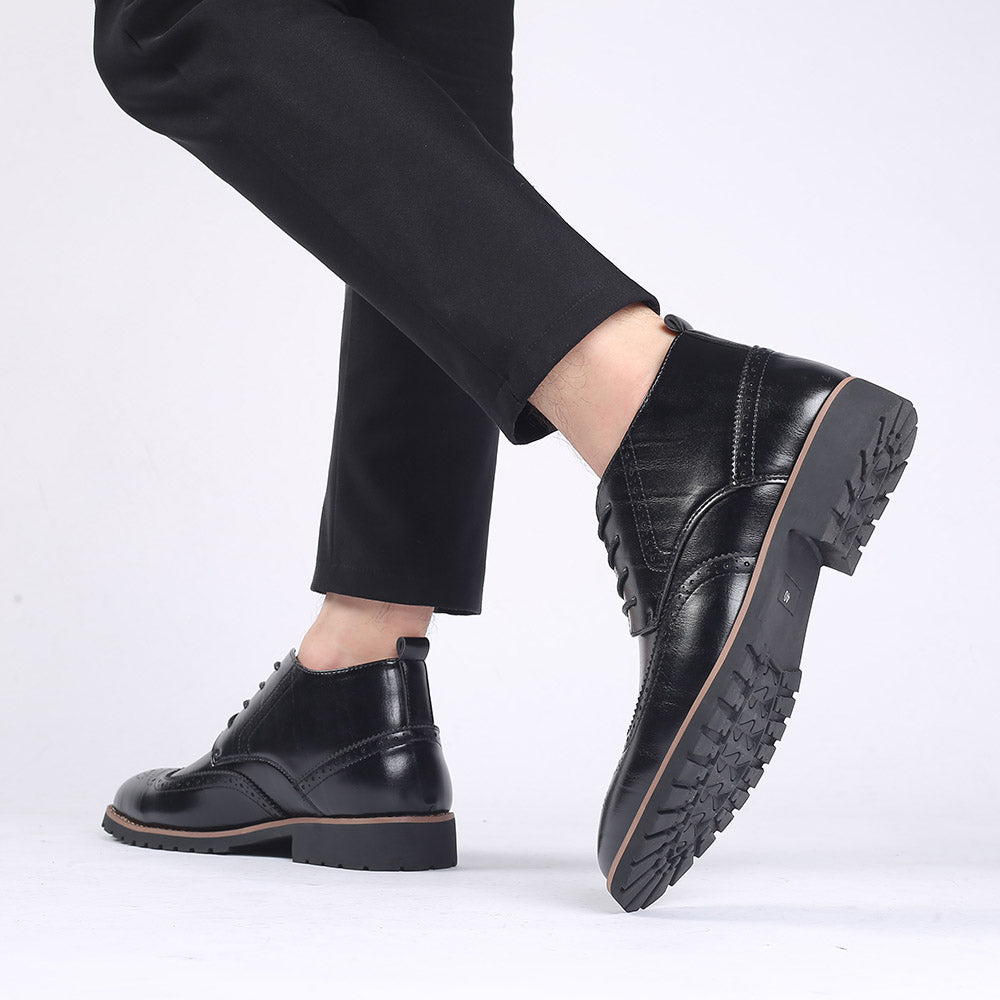 Men's Wingtip Brogue Casual Boots