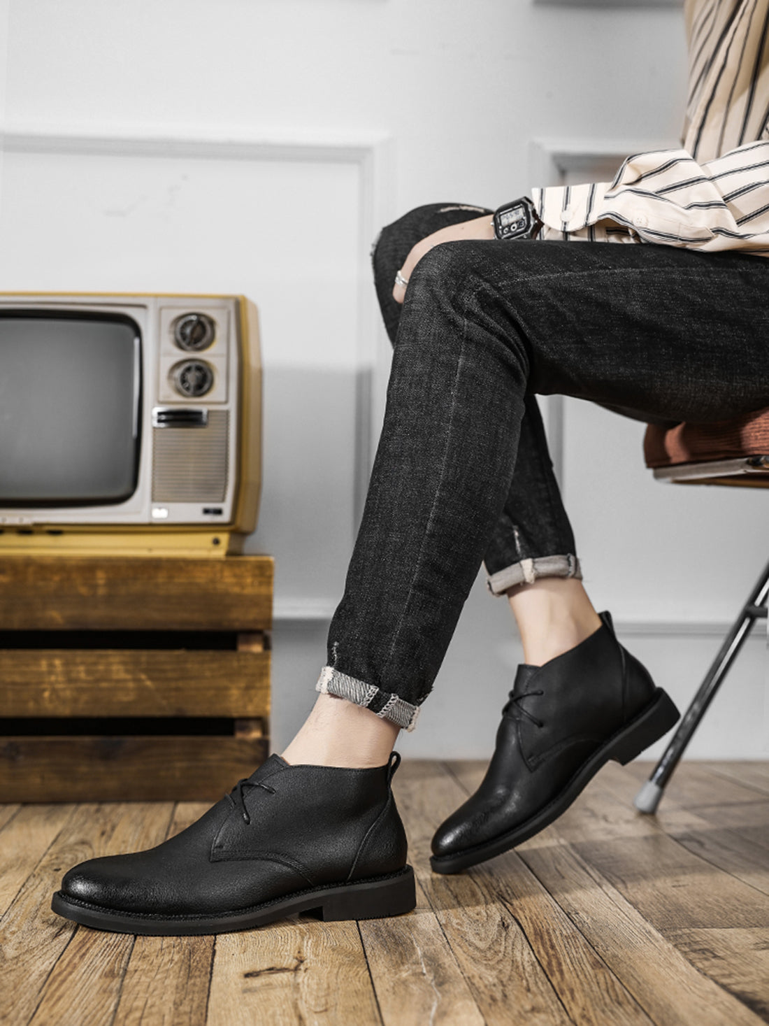 Men's Nubuck Ankle Chukka Boots