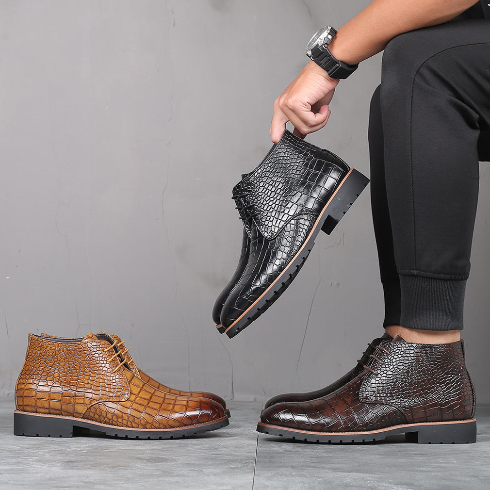 Botas casuales en relieve para hombre