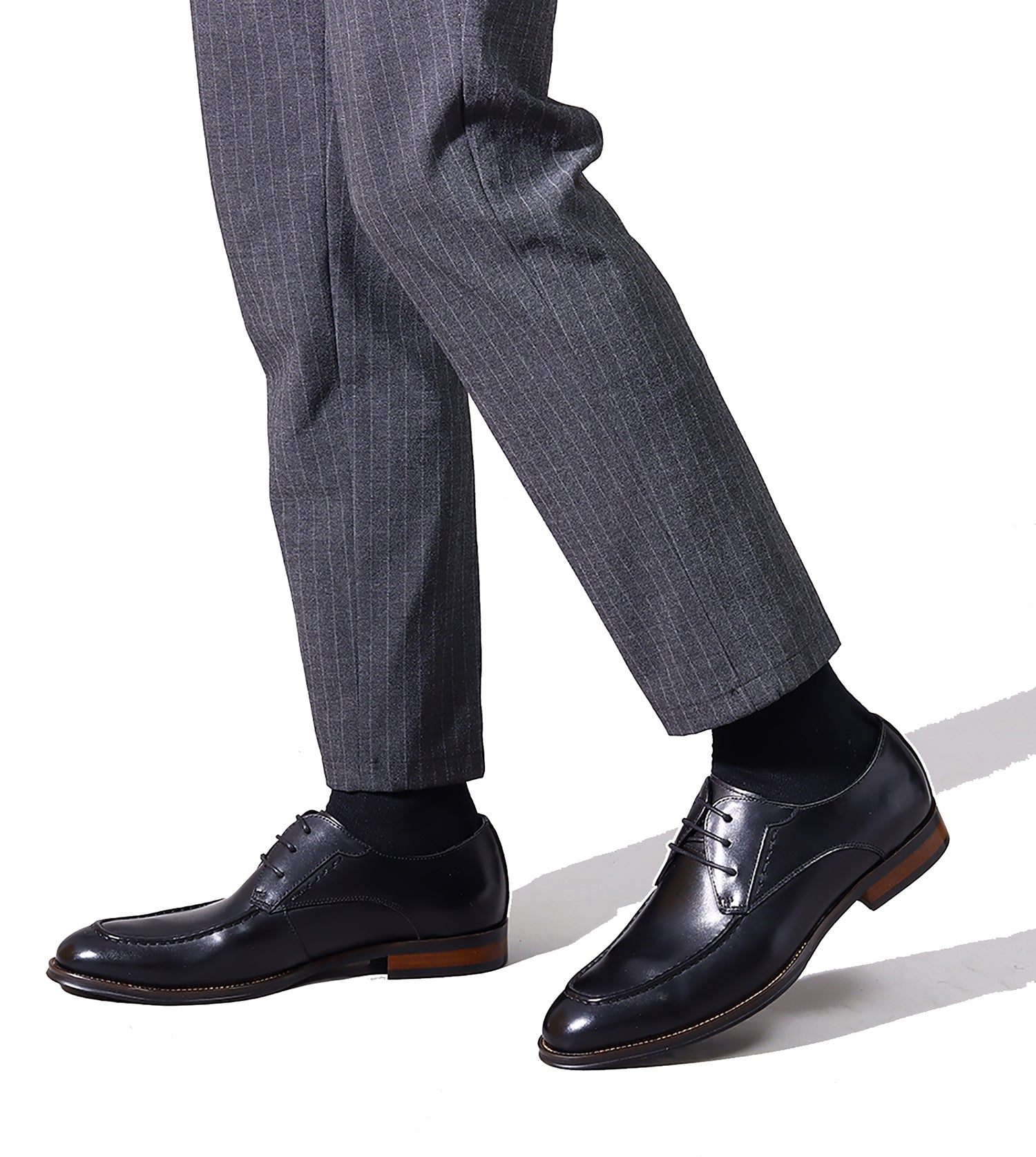 Men's Lace-up Wingtip Leather Derby