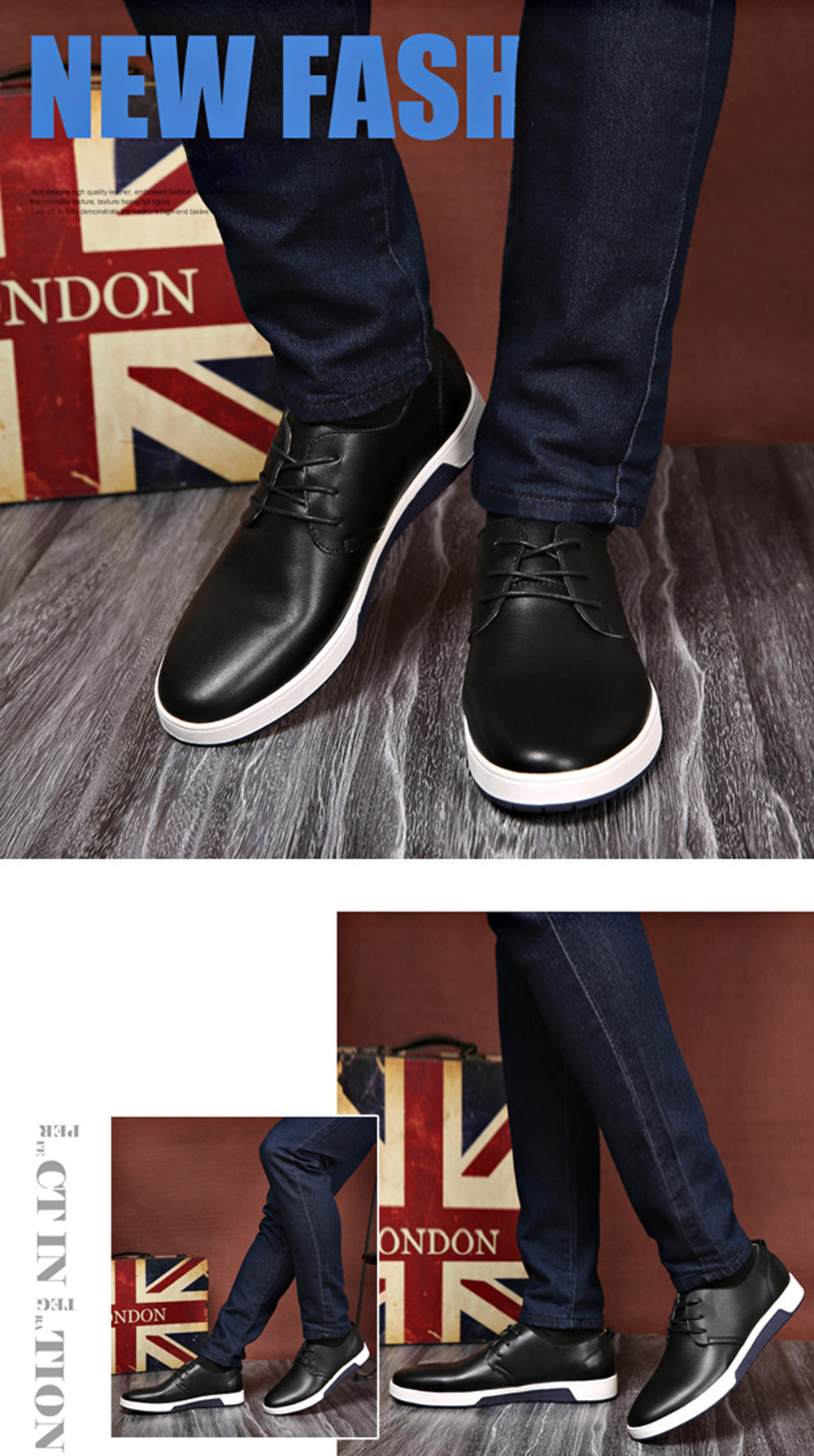 Men's Casual Derby Sneakers Shoes