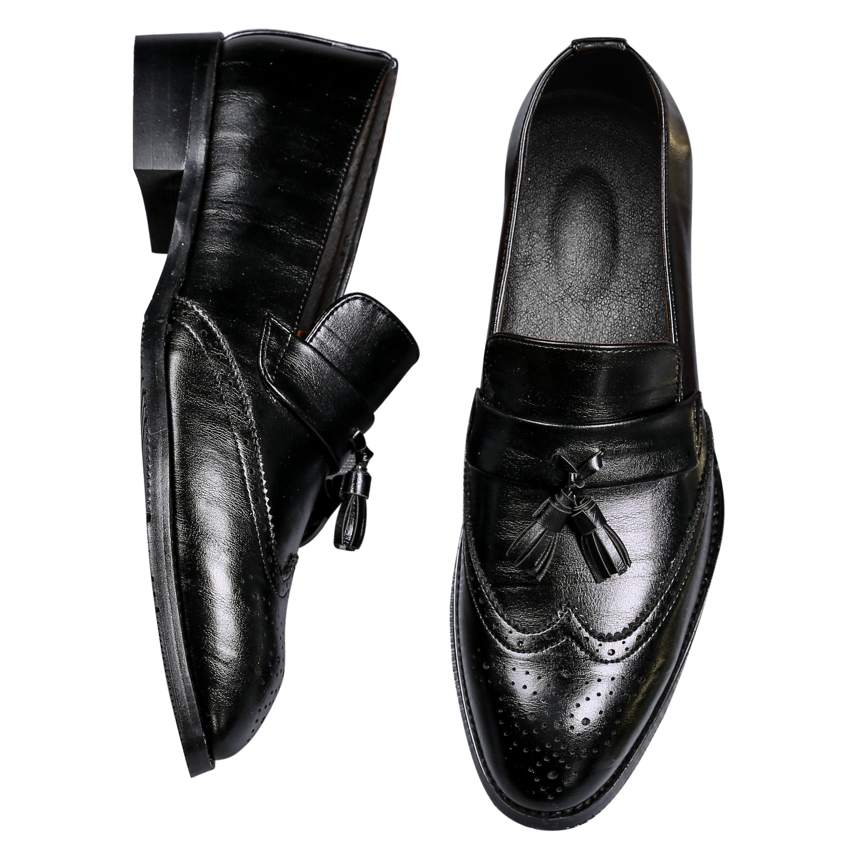 Men's Wingtip Smoking Loafers