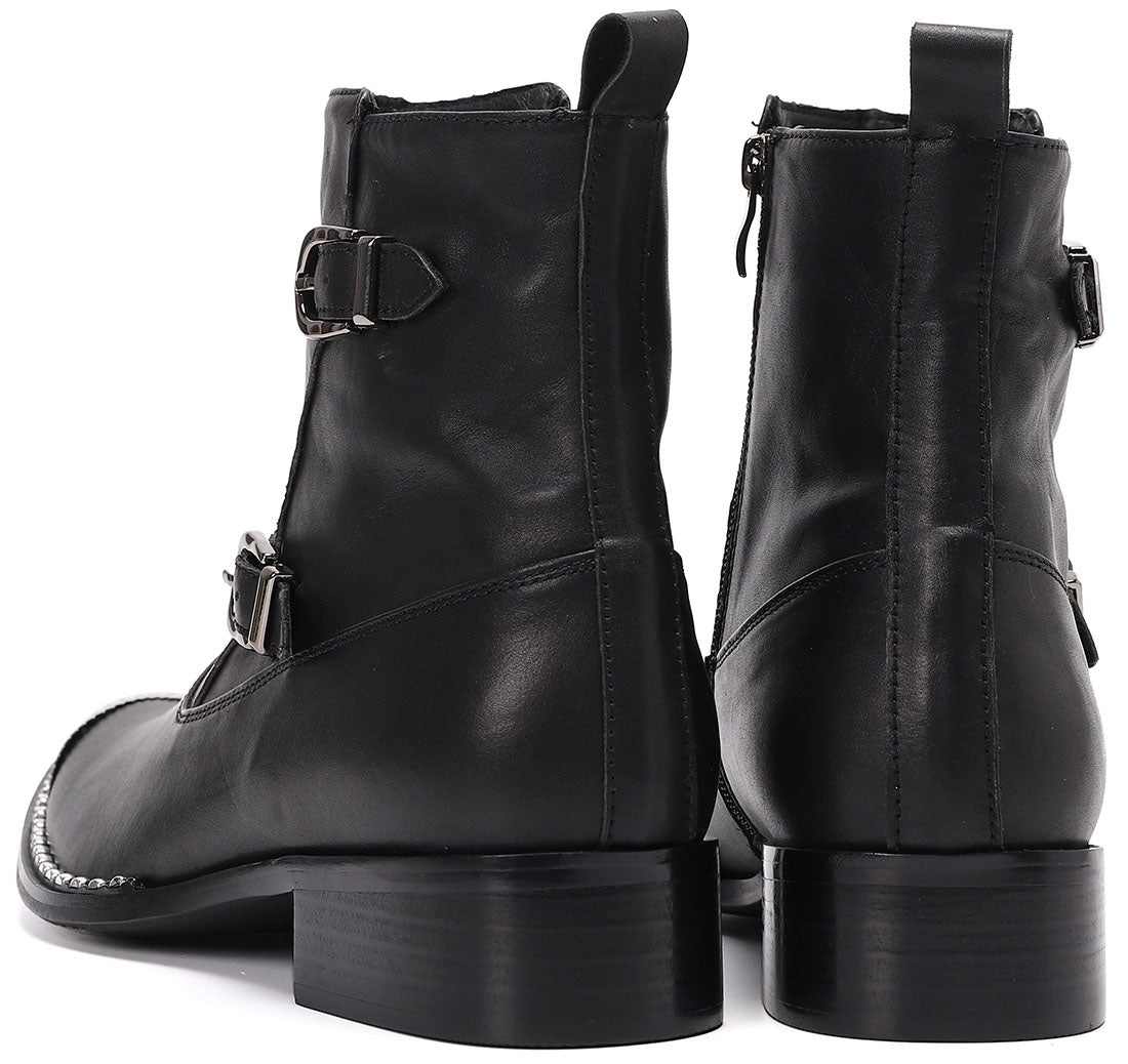 Men's Western Boots Metal Tip High Top