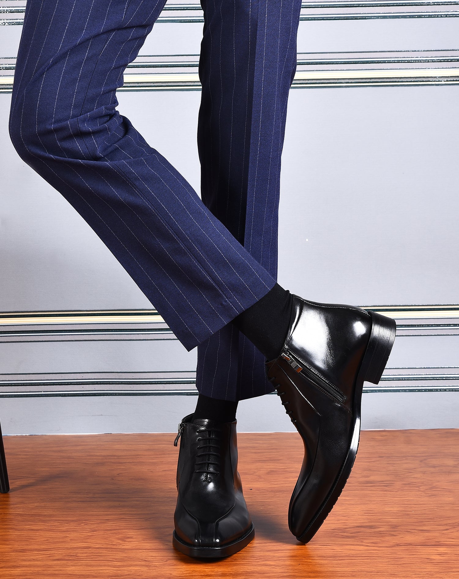 Men's Leather Fashion Formal Dress Boots