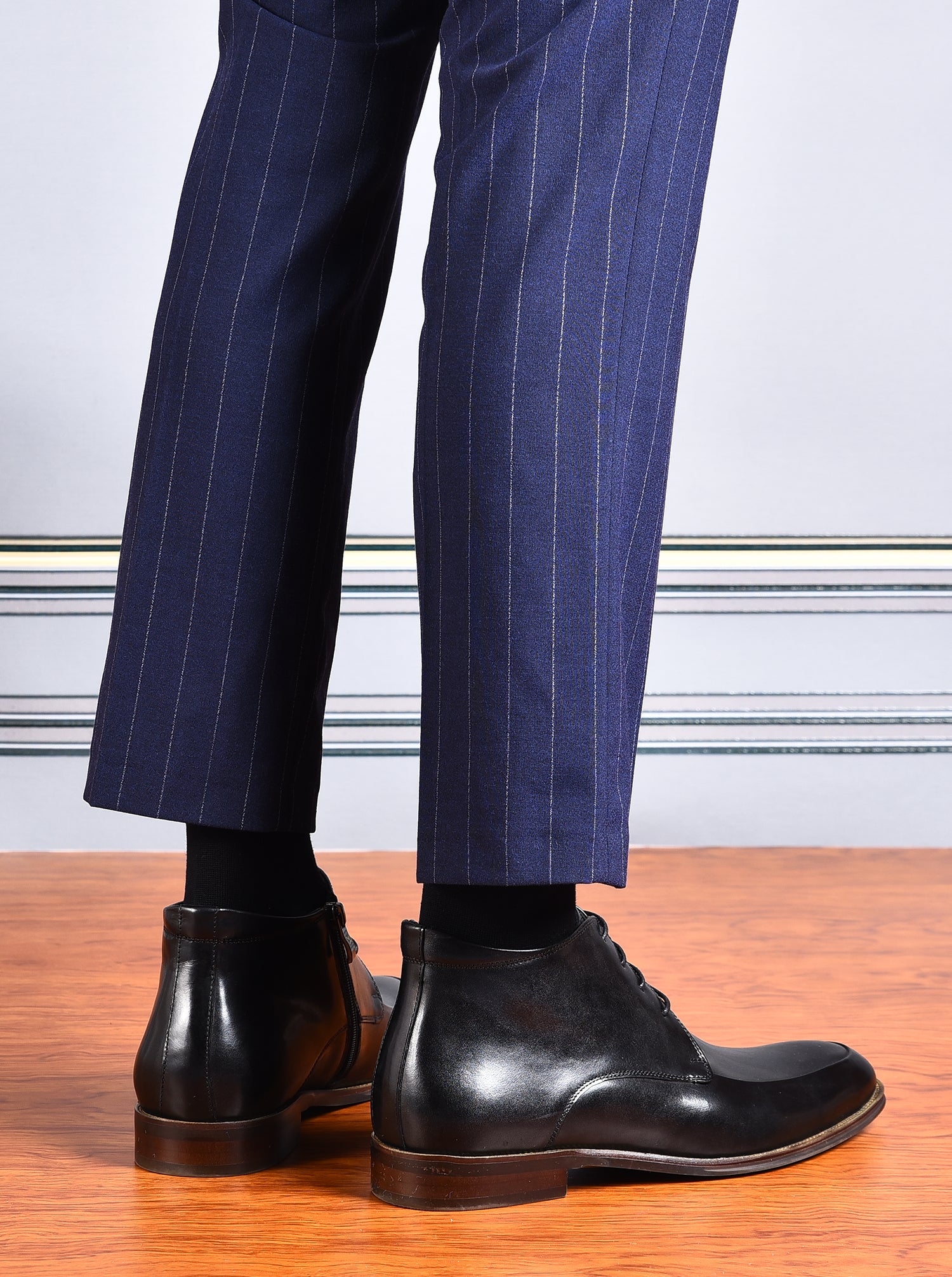 Botas de vestir informales de cuero para hombre