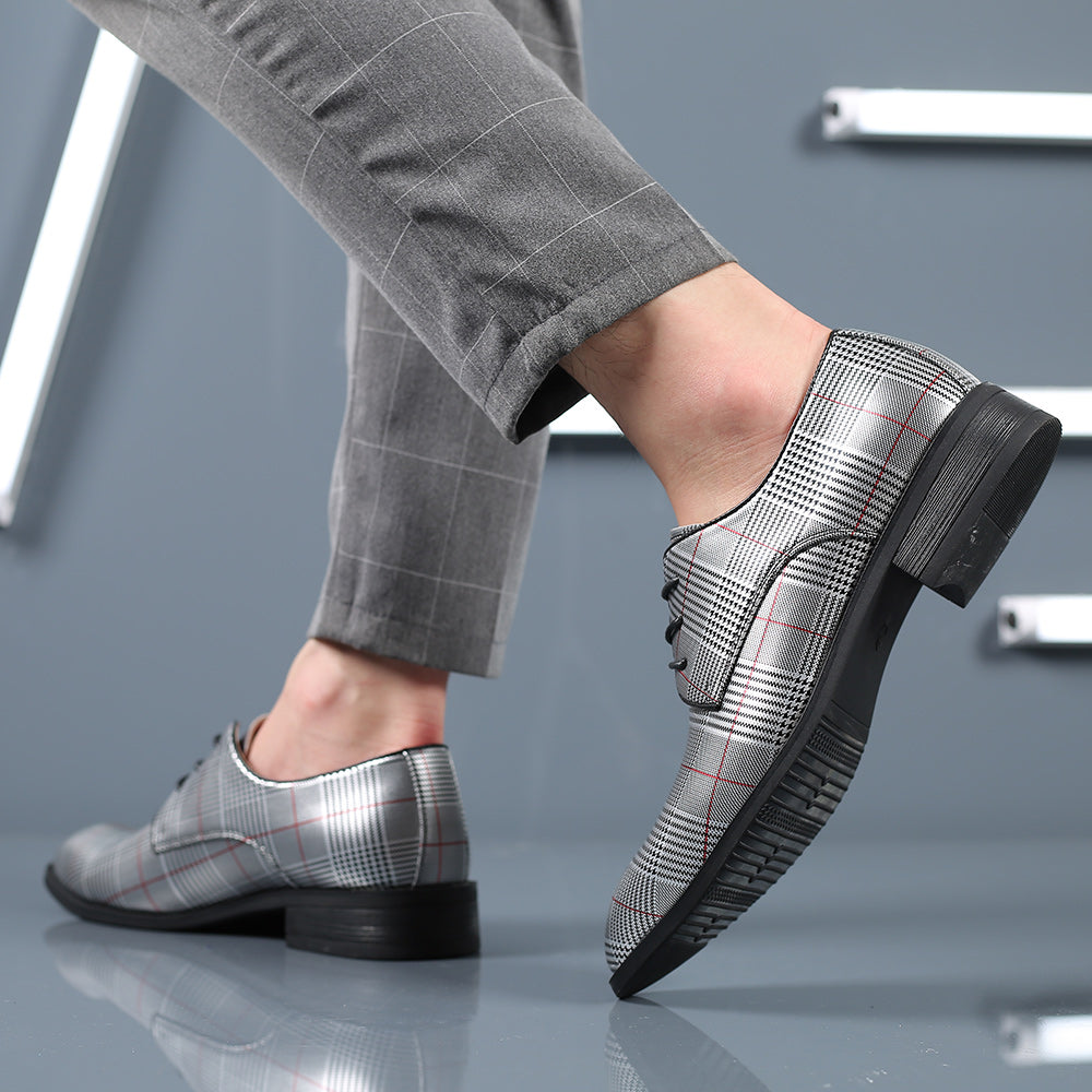 Men's Houndstooth Derby Shoes