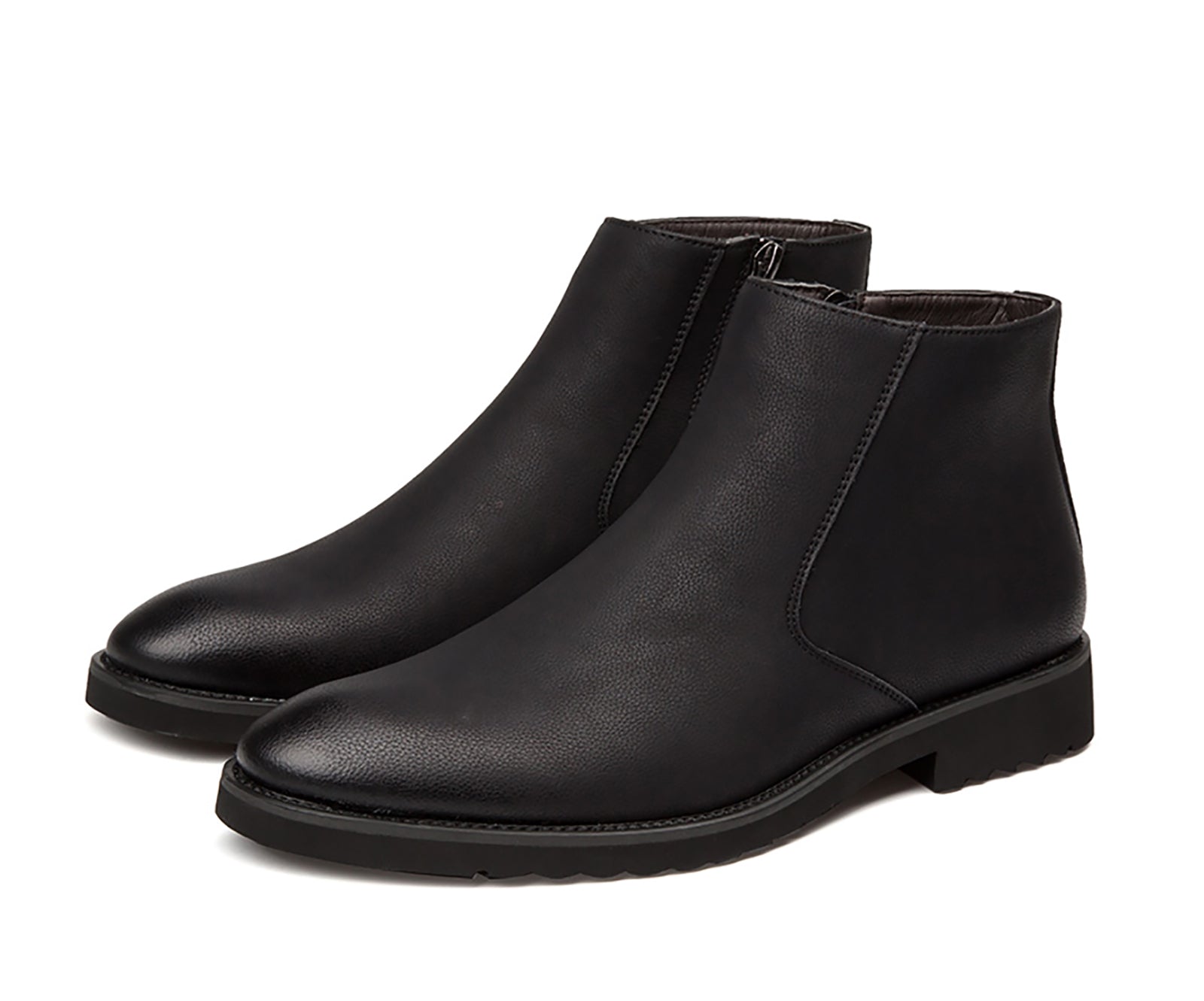 Men's  Chelsea Boots Leather Zipper