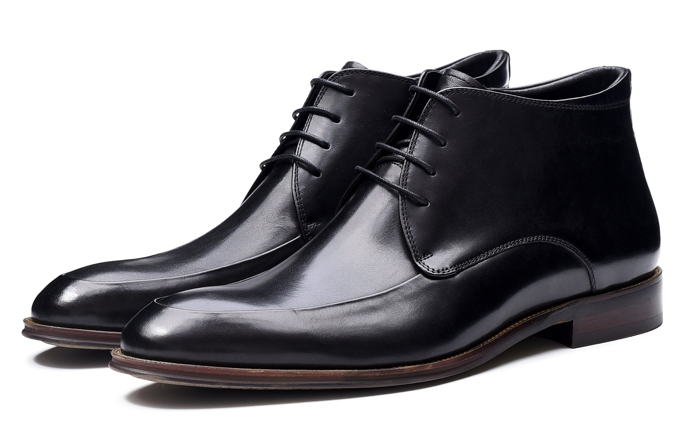 Botas de vestir informales de cuero para hombre