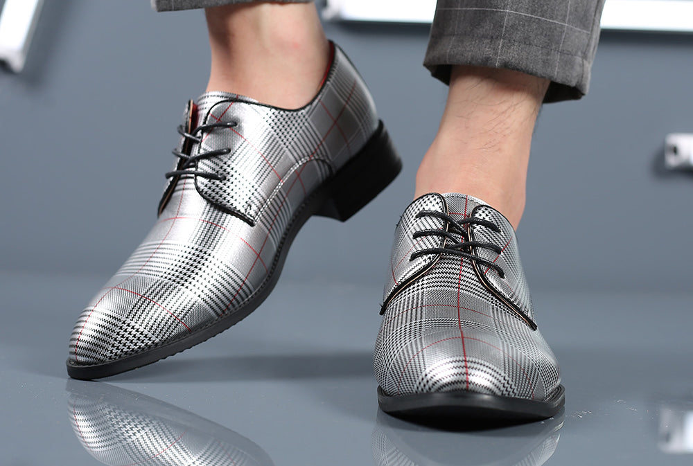 Men's Houndstooth Derby Shoes