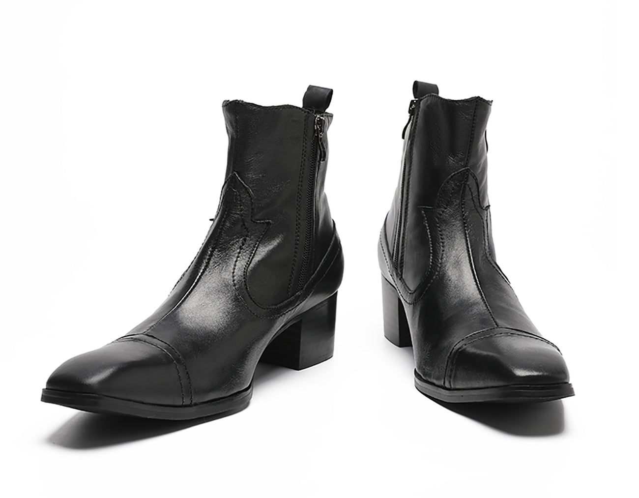 Botas vaqueras con punta redonda para hombre