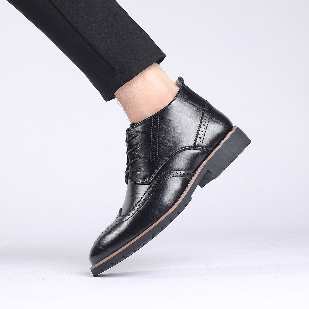 Men's Wingtip Brogue Casual Boots