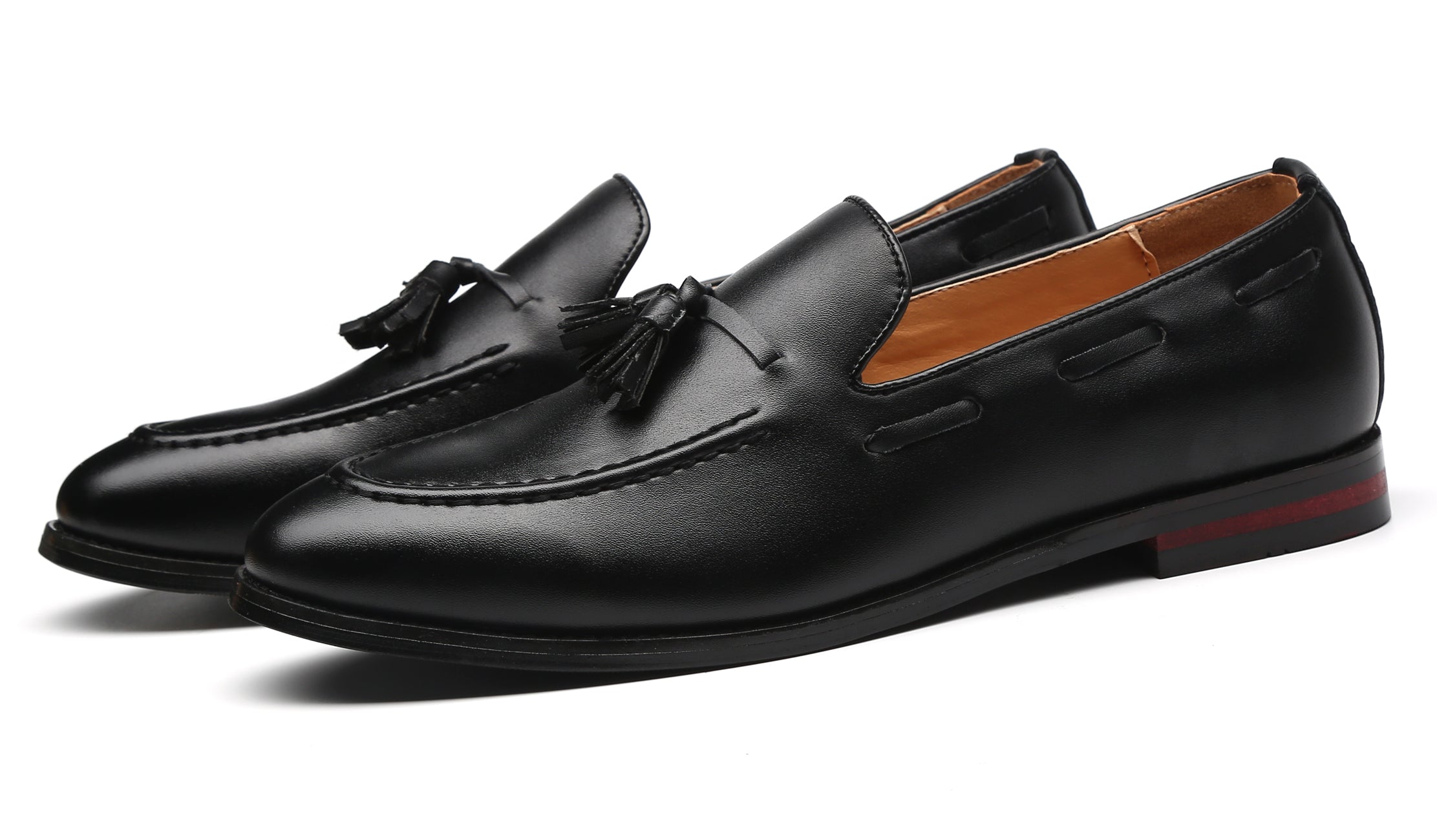Men's Tassel Loafers Driving Flats Black Brown