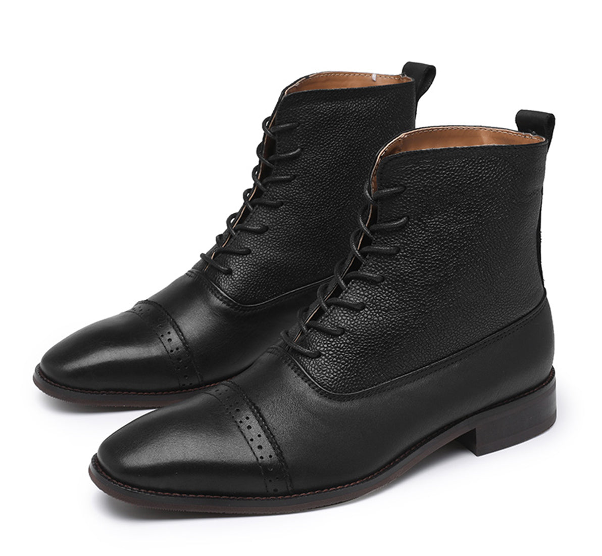 Botas de vestir Brogue para hombre por encima del tobillo