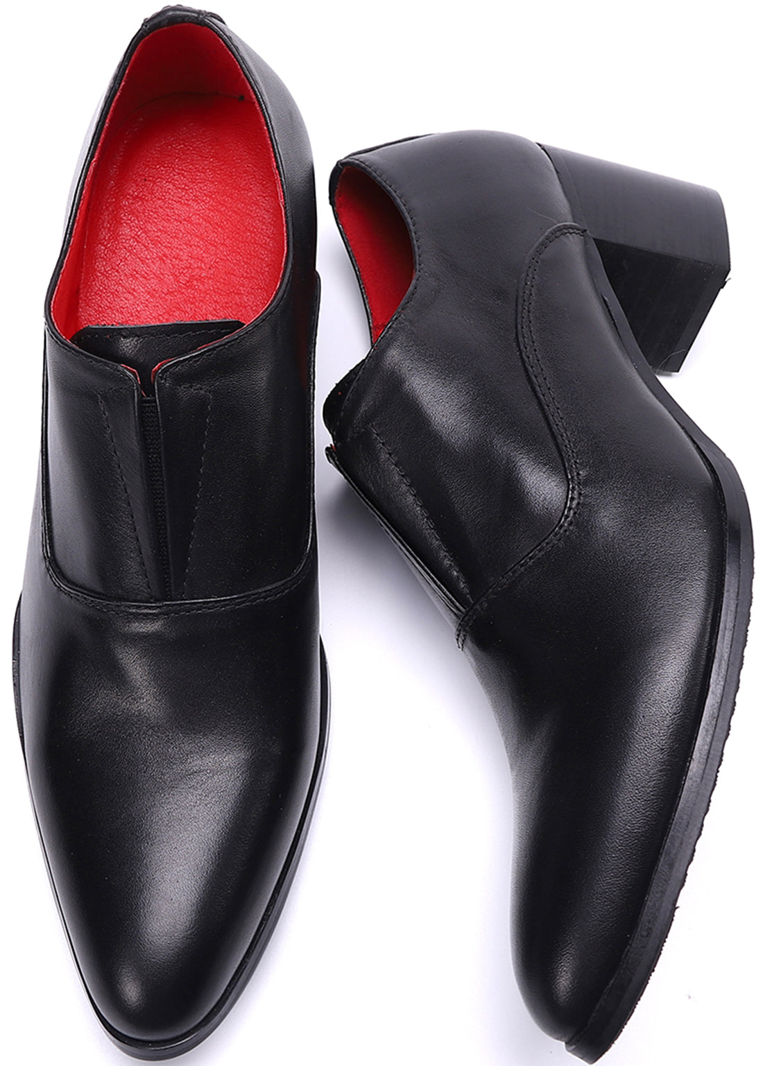 Men's Slip-on Cuban Heel Leather Loafer