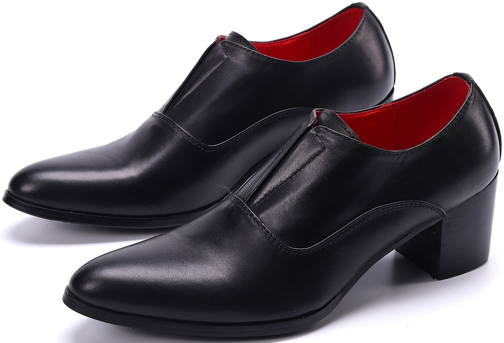 Men's Slip-on Cuban Heel Leather Loafer