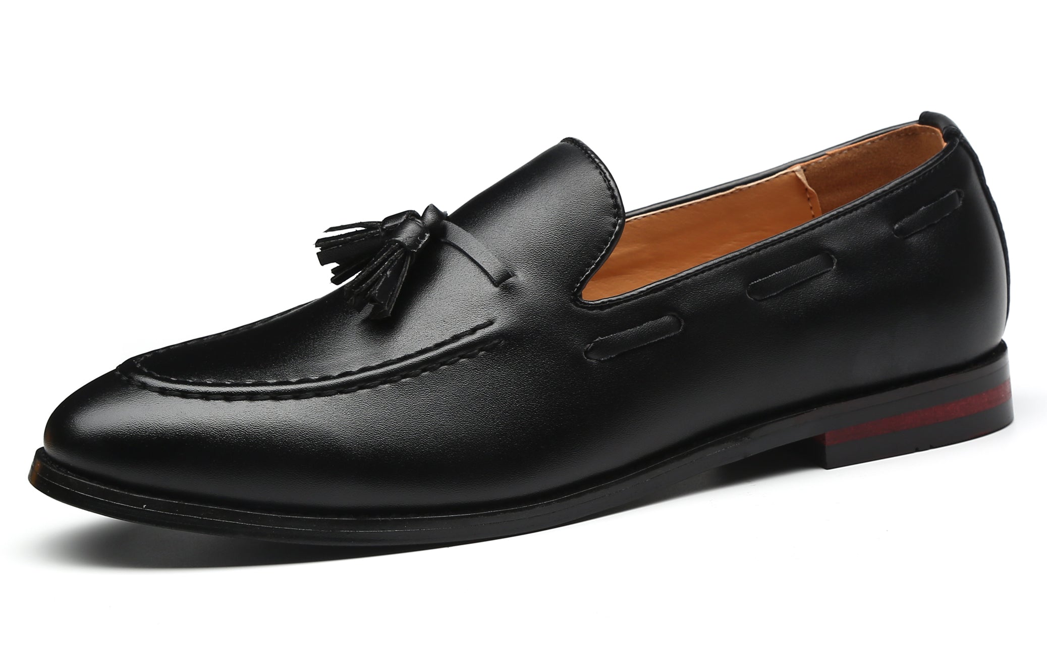 Men's Tassel Loafers Driving Flats Black Brown