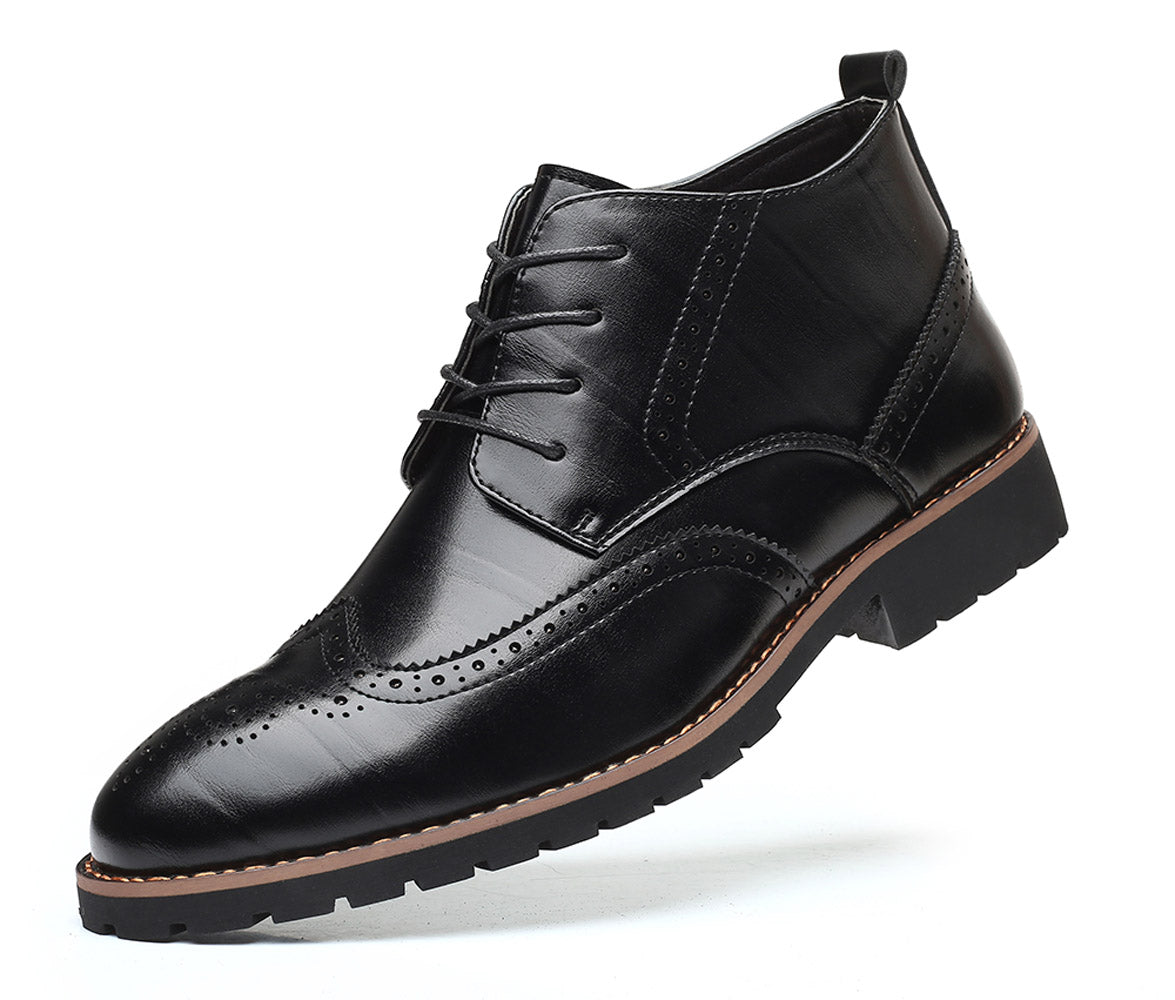 Men's Wingtip Brogue Casual Boots