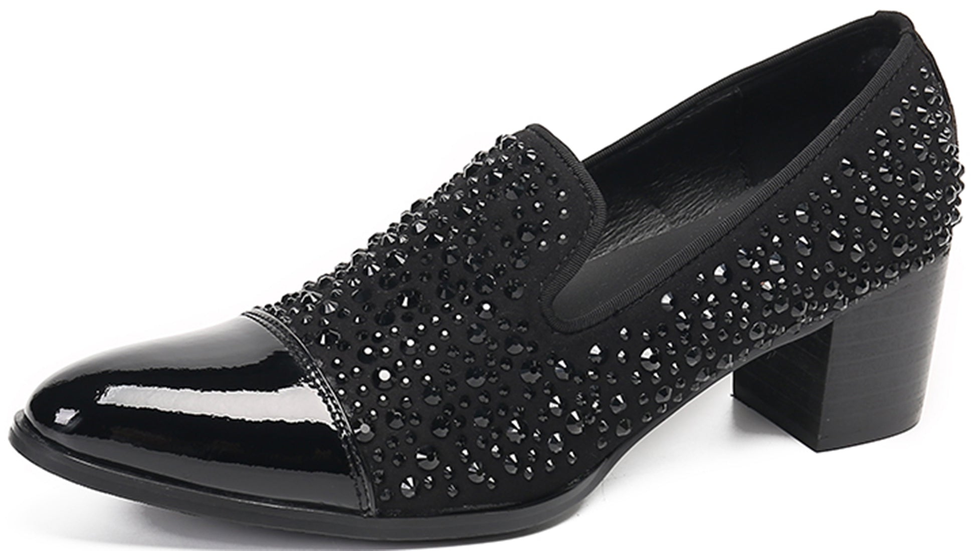 Men's Shiny Leather Opera Pumps