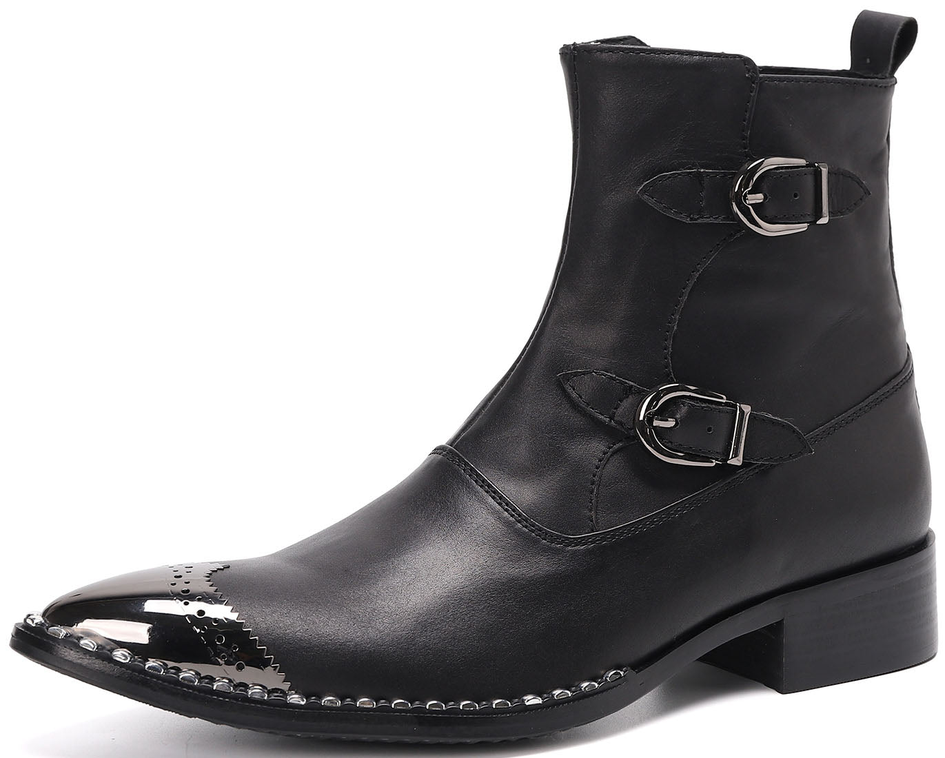 Men's Western Boots Metal Tip High Top