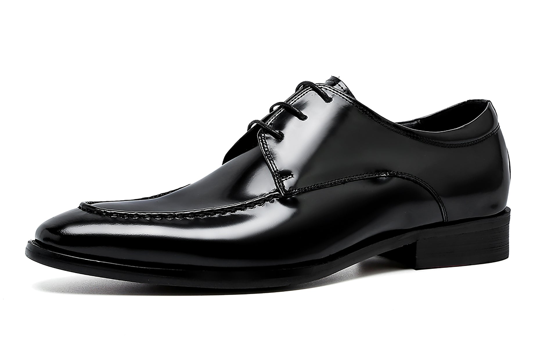Men's Leather Patent Derby Formal Shoes